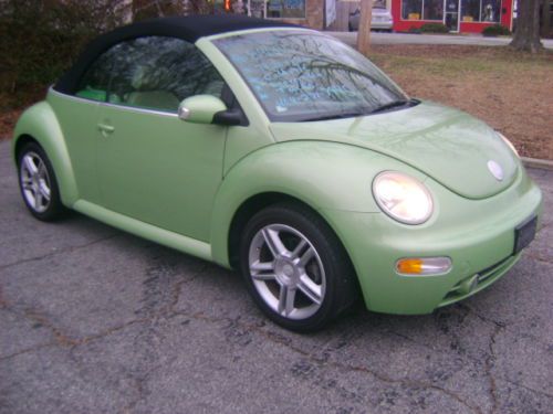 2004 volkswagen beetle gls convertible 2-door 1.8l  74,438 miles clean history