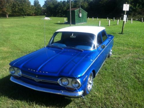 1964 chevy corvair 4 door blue new paint new tires and spokes good condition, US $12,000.00, image 2