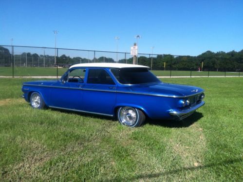1964 chevy corvair 4 door blue new paint new tires and spokes good condition, US $12,000.00, image 3