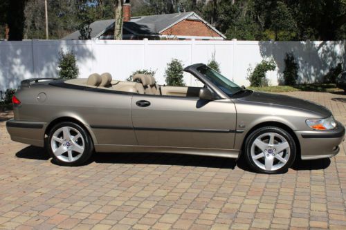 2002 saab 9-3 se convertible-turbo-1-owner-rare color-lowest mileage in the usa!