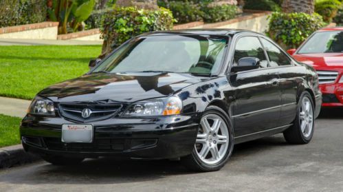 2003 acura cl type s 3.2l coupe - black - low miles - clean title