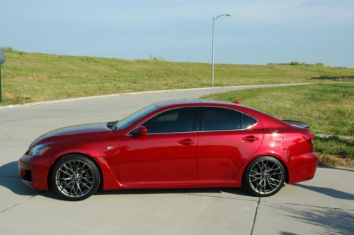 2010 lexus is-f, red, lsd, mark levinson,detailed, dealer maintained