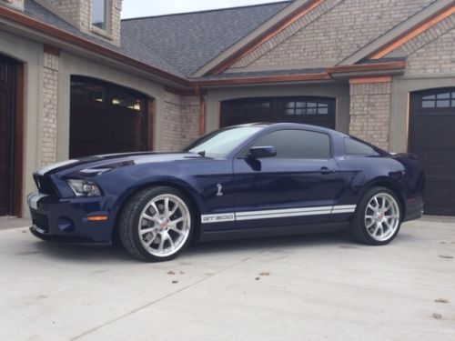 2011 FORD SHELBY GT500 KONA BLUE 6 SPEED 5500MILES SVT NAV CARROLL SHELBY SIGNED, image 2