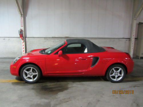 2000 toyota mr2 spyder base convertible 2-door 1.8l with factory hardtop 6 sp!