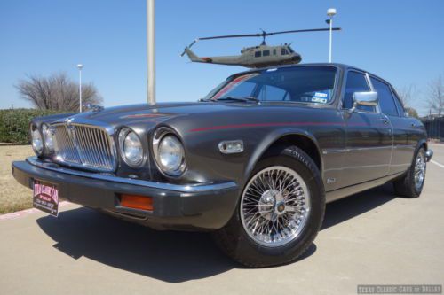 1986 jaguar xj-6 sedan classic / british touring / original red leather / video