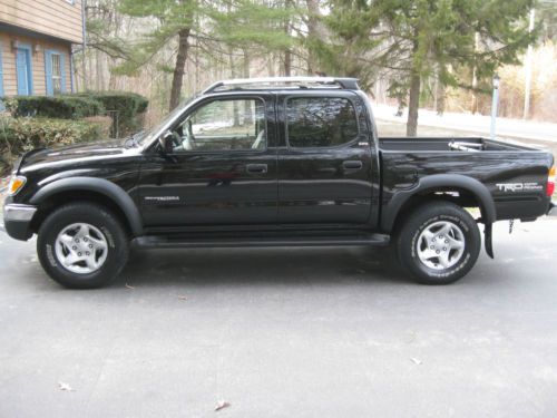 2003 toyota tacoma trd off road double cab black prerunner  180000 miles