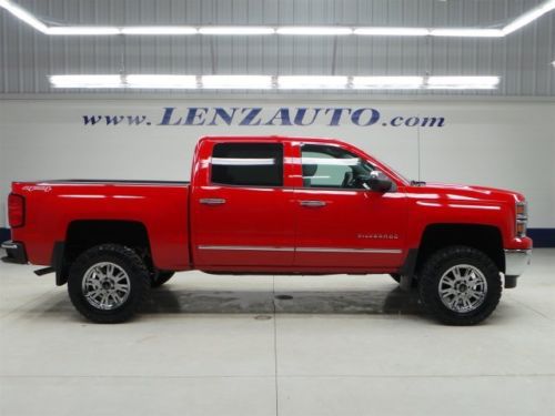 2014 chevrolet silverado 1500 crew-short-ltz-nav-reverse camera-leather-4wd