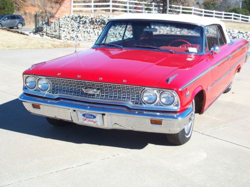 1963 1/2, galaxie 500xl convertible 390? 3x2 barrel carbs. 4 speed