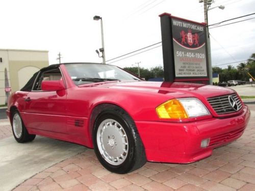 91 red 300-sl convertible -16 inch alloy wheels -mi-66,675 -florida