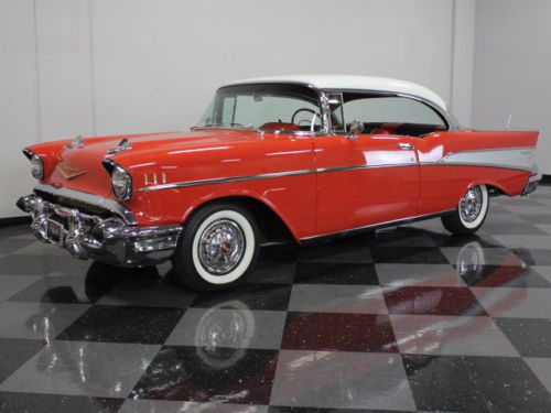 Very nice and originally restored bel air, matador red, excellent chrome