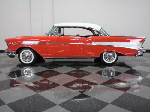 VERY NICE AND ORIGINALLY RESTORED BEL AIR, MATADOR RED, EXCELLENT CHROME, US $53,995.00, image 2