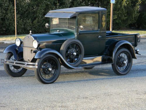 1928 ford model a pickup truck - all henry ford steel - beautiful restoration