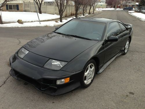 1990 nissan 300zx**3.0l v6**rust free**169k miles**black with full body kit