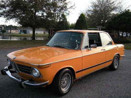 1973 bmw 2002 tii  5 speed, sunroof, colorado orange, beautiful roundie tii