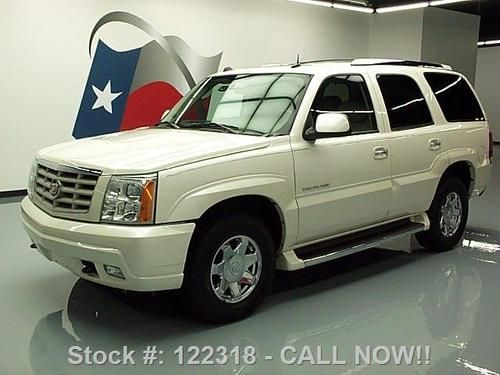 2004 cadillac escalade awd heated leather sunroof 57k texas direct auto