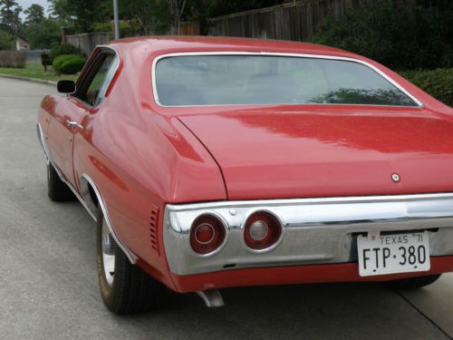 1971 Chevelle Malibu Sport Coupe, Restored Original 71, 350-4 automatic, Not SS, image 13