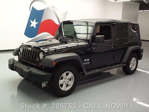 2007 jeep wrangler x 6-spd convertible 4dr soft top 77k texas direct auto