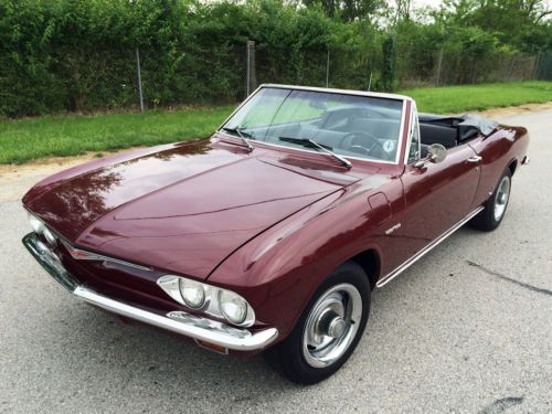 1965 chevrolet corvair corsa convertible! 140 hp 4 speed! gorgeous car!