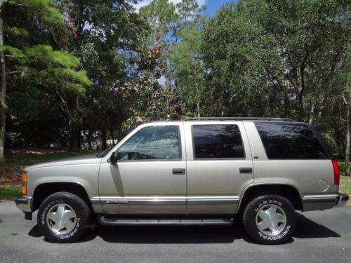 *1 owner* mint 1999 chevrolet tahoe lt 118k miles fl suv 4x4 no reserve!