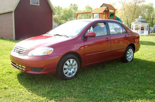 No reserve..beautiful 2003 toyota corolla le..one owner&lt; no accidents,auto trans