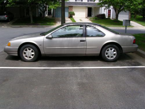 1994 ford thunderbird lx v8 4.6l ohc t-bird original gold paint w/ tan interior