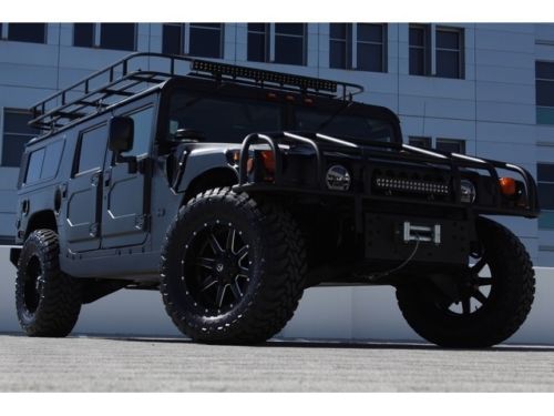 Hummer h1 20&#034; wheels::leather:d-ring brush guard::roof rack::momo::led lights
