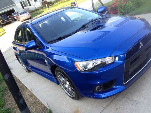 2012 mitsubishi lancer evolution mr in octane blue