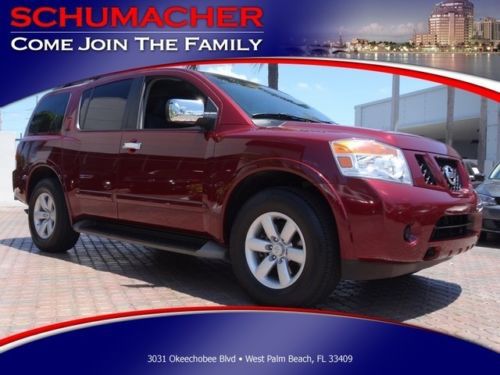 2012 nissan armada  sv 3rd row  mp3 rear a/c warranty clean car clean carfax