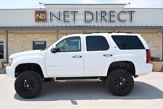 2008 white lt  lifted leather navigation rear camera dvd sunroof texas