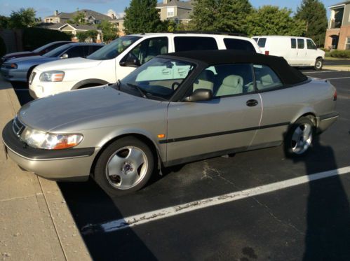 1997 saab 900 s convertible 2.3l fwd cd new brakes - runs great, loaded!