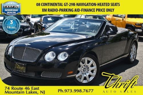 08 continental gt-29k-navigation-xm radio-parking aid-finance price only