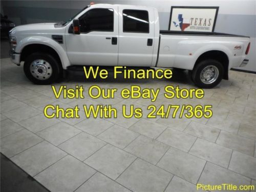 08 f450 xlt dually diesel 4x4 crew cab carfax certified we finance texas