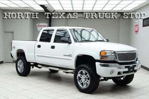 2007 sierra 2500hd diesel 4x4 sle crew cab lifted 20s 1 texas owner