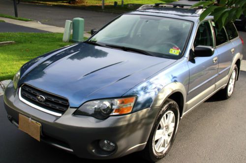 2005 subaru outback 2.5i wagon  atlantic blue/granite gray  only 69,800 miles