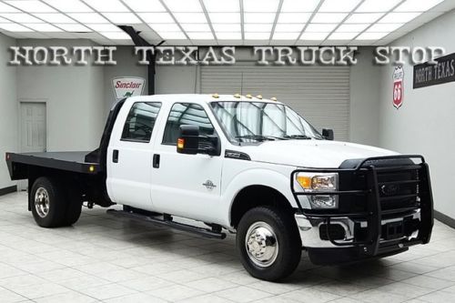 2012 ford f350 diesel 4x4 dually xlt flat bed hauler crew cab 1 texas owner