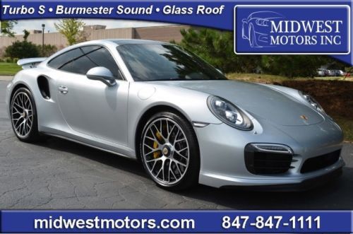 2014 porsche 911 turbo s burmester glass roof ventilated seats superb carrera