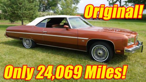 1975 chevrolet caprice original unrestored convertible only 24k miles! 350 v8