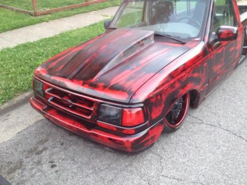1995 ford ranger bagged lowrider air ride body dropped low rider minitruck