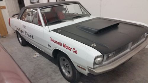 1971 dodge dart, white, 2 door