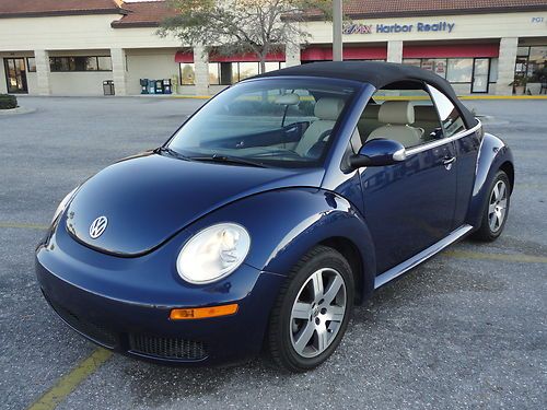 2006 volkswagen beetle 2.5 convertible florida car great shape no accident