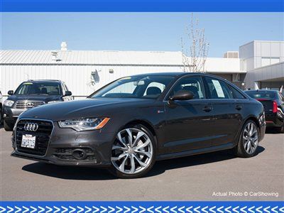 2012 a6 3.0t prestige: 4,700 mi, driver assistance, 20" sport, cold weather, led