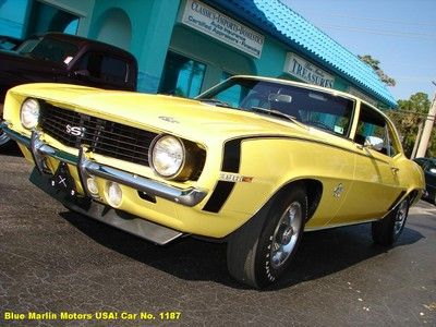 Rare 1969 camaro ss l-89 396ci manual 1 of 399 rotisserie restoration