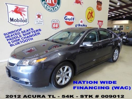 2012 tl,fwd,sunroof,heated leather,6 disk cd,b/t,17in wheels,54k,we finance!!