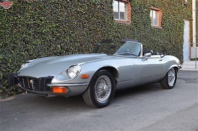 74 v12 roadster, 4 speed a/c, 41k, silver/black, heritage certificate