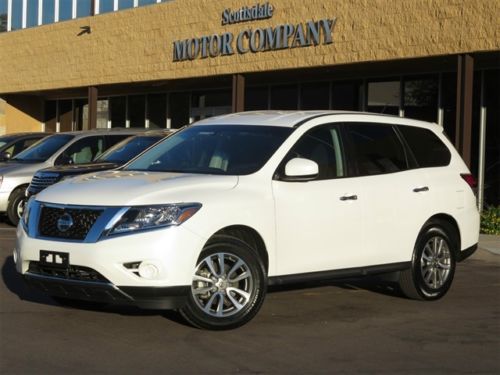 2013 nissan pathfinder s third seat low miles below wholesale best buy