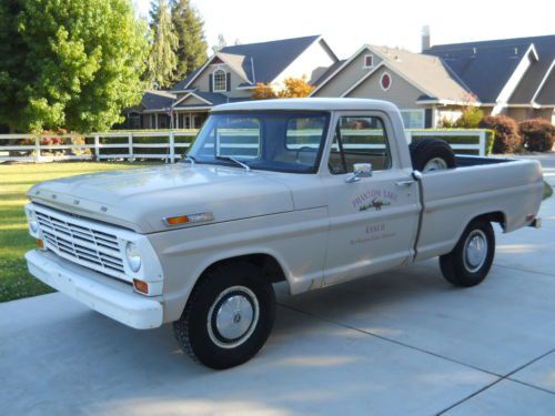 1967 ford f100 shortbed fleetside ranch/shop truck a/c believed to be low miles