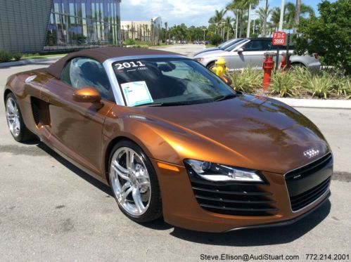 2011 audi r8 spyder convertible 2-door 4.2l