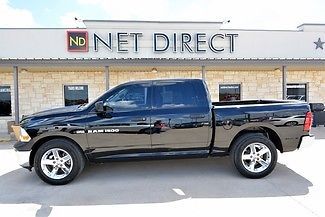 2012 black st! 2wd texas auto power carfax warranty one owner chrome hemi