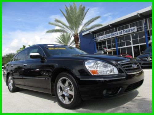 05 black obsidian q-45 4.5l v8 sedan *heated leather sport seats *one owner *fl