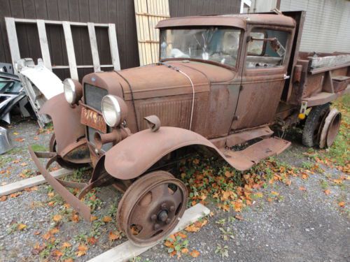 Old ford dump truck, barn find, patina, rat rod project, winter project
